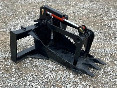 Захват пня с зубчатой насадкой высокопрочный подходит для вилочного погрузчика с быстрым креплением - Изображение 1 из 4