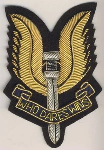 S029- Special Air Service "Who Dares Wins" Zivilkleid Gedenkfries - Bild 1 von 1