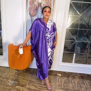African Dashiki Kaftan Loose Women Long Dress Evening Robe Cocktail Gown Party - Picture 1 of 24