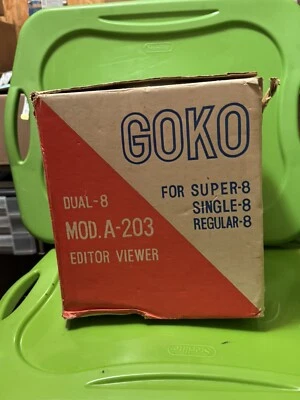 Visualizador Super Editor Vintage Goko Modelo A-203 8mm Dual-8 Japão Sansei Koki - Imagem 1 de 4