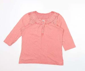 George Womens Pink Nylon  Blend  Blouse Size 10 - Picture 1 of 12