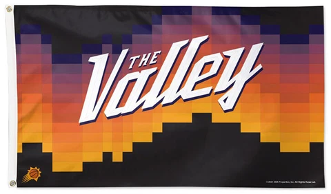 Phoenix Suns THE VALLEY City-Edition Official NBA 3'x5' Team Theme FLAG Cover