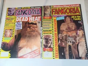 Fangoria Magazine Vintage Lot Of 2 Texas Chainsaw - Picture 1 of 11