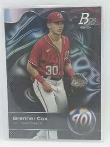 Brenner Cox Top Prospects 2023 Bowman Platinum Baseball # TOP-89 - Bild 1 von 2