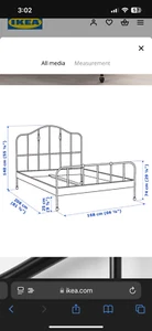 Ikea Sagstua King Bed Frame - Picture 1 of 5