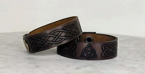 Celtic Knots Leather Bracelet - Picture 1 of 5