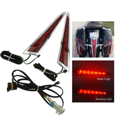 2x Saber Tooth Rear Saddlebag Side Lights For Victory Cross Country Roads 10-17 - Image 1 of 4