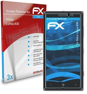 atFoliX 3x Película Protectora para Nokia Lumia 830 transparente - Imagen 1 de 9