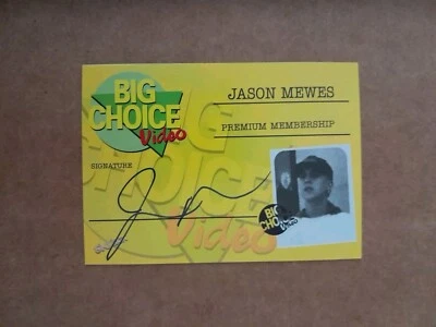 Jason Mewes Big Choice Video Autograph Card ABC-ME Clerks Skybox Upper Deck 2016 - Image 1 of 2