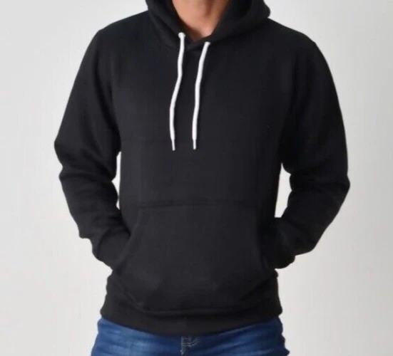 Womens Hoodie Casual Slim Fit Hooded Pullover in Black - Image 1 of 1