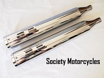 Revólver Slip-On Silenciadores Tubos de Escape HD Touring Excavadora Harley Davidson Cromo Foto 1 de 4