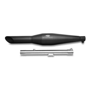 RED ROOSTER Rumbler Ace Exhaust Silencer, Black Matt | 350 Classic Reborn/Meteor - Foto 1 di 2