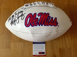 Hugh Freeze Signed Ole Miss Rebels Football Hotty Toddy! PSA/DNA Coa - Picture 1 of 2