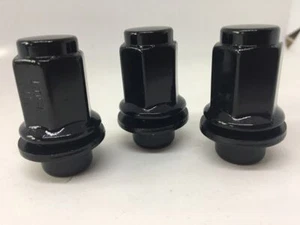 Fits Toyota Hilux VIII 27 Black Wheel Nuts .12mm x 1.5. Toyota Alloy Wheels - Picture 1 of 3