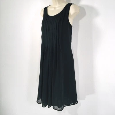 Vestido Vivienne Vivienne Tam LBD Negro Talla 6 Semi Transparente Plisado Caprichoso Gótico Foto 1 de 4