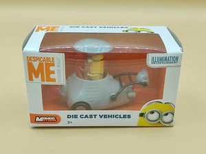 Despicable Me Minions Voiture 3 Roues Gris Die Cast Vehicules Mondo Motors - Imagen 1 de 3