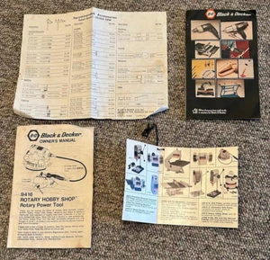 Vintage 1980s Black & Decker Bench Hand Tools Manuals Advertisement Pamphlets et - Picture 1 of 4