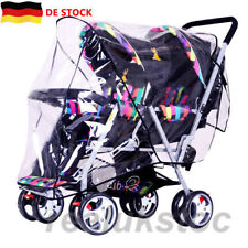 Klar Kinderwagen Regenschutz Wetter Babywagen Baby Kleinkinder Doppel Wind