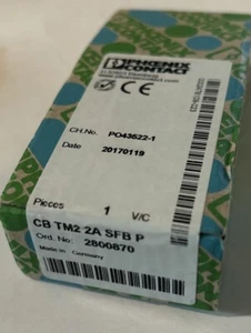 New OS - PHOENIX CONTACT 2800870 -(CB TM2 2A SFB P) CIRCUIT BREAKER- PO43522-1 - Picture 1 of 5