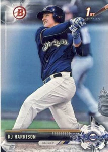 Lot of (10) 2017 Bowman Draft KJ HARRISON 1st Rookie Card #BD-110 Brewers - Picture 1 of 1