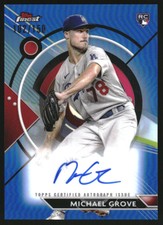 2023 Finest Autographs Blue Refractors #FAMG Michael Grove Auto /150