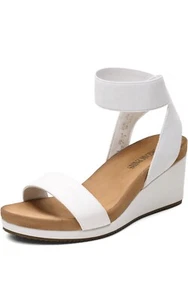 DREAM PAIRS Womens Sz 7 EU 38 Elastica Ankle Strap Open Toe Wedge Sandals - Foto 1 di 6