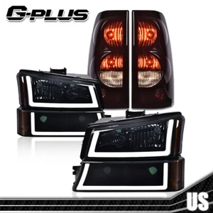 Fit For 03-06 Silverado 1500 2500 Smoke Lens LED Headlights + Tail Lights - Bild 1 von 12