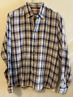 Camisa 100 % lino para hombre Report Collection nueva con etiquetas ~ talla XL Foto 1 de 4