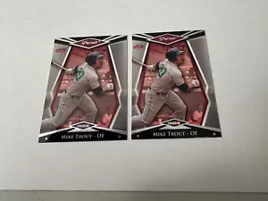 MIKE TROUT 2011 Tristar “Pursuit” Rookie Card (RC) #1 - LOT of 2! - Picture 1 of 4