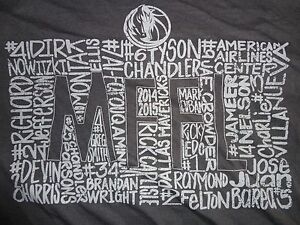 Gray Dallas Mavericks Roster SPECIAL EDITION NBA SOFT T Shirt  SZ XL Excellent