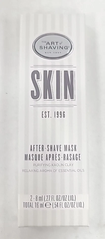 Máscara purificadora de agua de rosas de arcilla de caolín para después del afeitado The Art Of Shaving paquete de 2 8 ml Foto 1 de 1