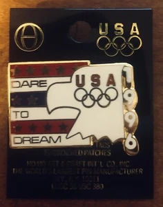 Atlanta 1996 Summer Olympic Pin Team USA 🇺🇸 Dare To Dream Eagle Shape NEU - Bild 1 von 1