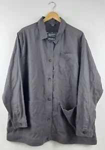 EDDIE BAUER Shacket Shirt Jacket Hemplify Utility Vintage Gray NWT 2XL - Picture 1 of 6