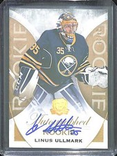 2015-16 Upper Deck The Cup Gold Rookie Autograph #117 Linus Ullmark No 34 of 36