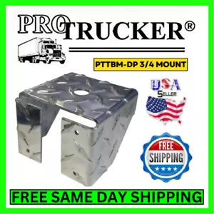 Pro Trucker PTTBM-DP 3/4 Zoll Loch Diamantplatte LKW Box CB Radio Antennenhalterung - Bild 1 von 4