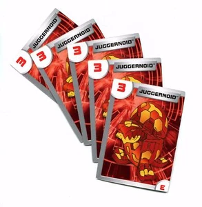 Bakugan Battle Brawlers #3 Juggernoid Trading Cards (5 cards) - Picture 1 of 2