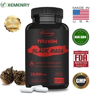 Peruanisches Schwarzes Maca – Testosteron-Booster,Muskelaufbau,Männergesundheit - Bild 1 von 11