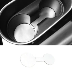 Para Hyundai Elantra 2021-2023 Acero Plateado Consola Coche Frontal Taza Agua Almohadilla Tapicería - Imagen 1 de 6