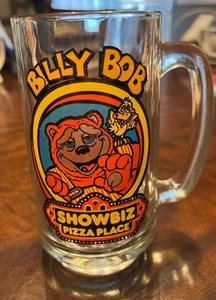 Tazza in vetro Showbiz Pizza Place Billy Bob - Ottime condizioni!! Vintage anni 80 - Foto 1 di 3