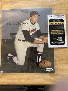 Phil Niekro Autographed 8x10 Photo Milwaukee Braves JSA COA - CH28191 - Picture 1 of 1