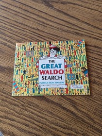 Original Vintage NES Nintendo The Great Waldo Search Instruction Booklet ONLY!