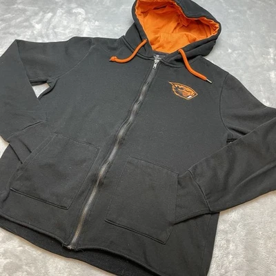 Oregon State Beavers Hoodie Womens M Black Full Zip Embroidered Colosseum - Image 1 of 4