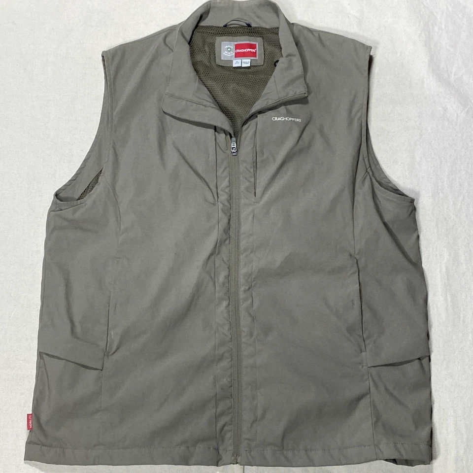 CRAGHOPPERS Nosilife - Men's Insect Shield Gray Outdoor Vest - Size X-Large - XL - Image 1 of 4