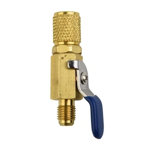 Hose Barb Straight Ball Valves Brass 1 Piece 1PCS For A/C Charging Hoses - Picture 1 of 12