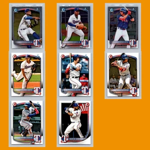 Texas Rangers Lot 8 Baseball Cards Bowman Chrome Prospects 1st Esteban Mejia NM - Picture 1 of 10