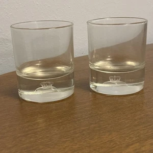 2er Set Crown Royal 3D Hologramm Kissen Laser geätzte Steine Gläser schwerer Boden - Bild 1 von 5