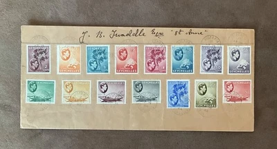 1944 KGVI Seychelles Sc125-148 SG135-149 juego de cubiertas fino usado valor superior R5 raro Foto 1 de 2