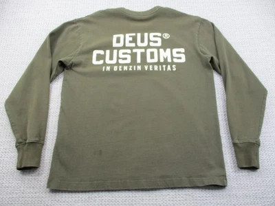 Deus Ex Machina Shirt Mens Small Long Sleeve Customs In Benzin Veritas Moto - Image 1 of 4