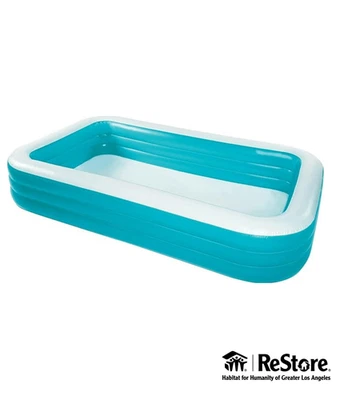 Bluescape 10ft Family Inflatable Swimming Pool, Rectangular, Age 6 & up, Unisex - Image 1 of 4