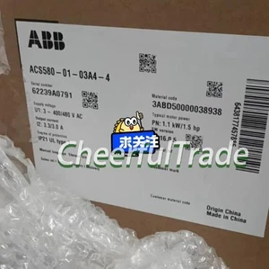 1PCS frequency converter 3PH 1.1KW ABB ACS580-01-03A4-4 In Box Brand - Picture 1 of 1